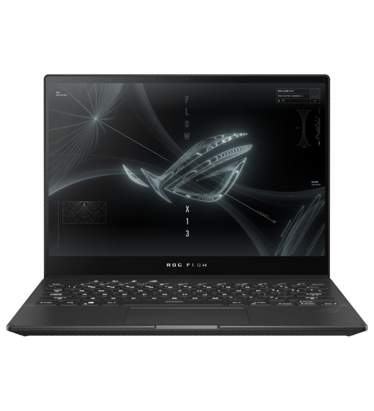 Laptop Gaming ASUS ROG Flow X13, GV301RE-LI139W, 13.4-inch, UHD+ (3840 x 2400,  WQUXGA), 8GB*2 LPDDR5 on board,  AMD Ryzen(T) 9 6900HS Mobile Processor, 1TB SSD, NVIDIA(R) GeForce RTX(T) 3050  Ti Laptop, W11H, Black