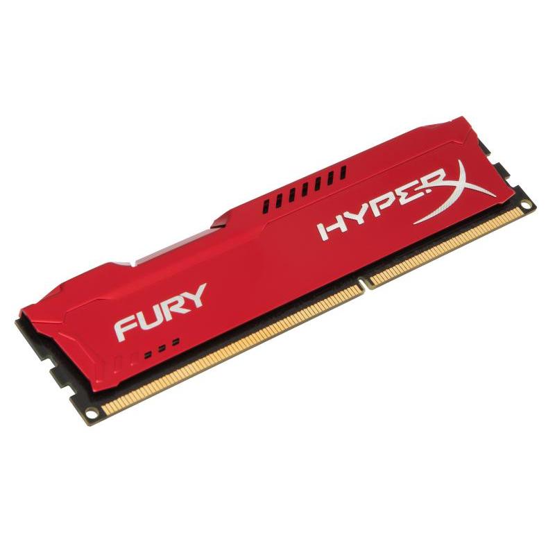 Memorie RAM Kingston HyperX FURY Memory Red, DIMM, DDR3, 4GB, CL10, 1600MHz