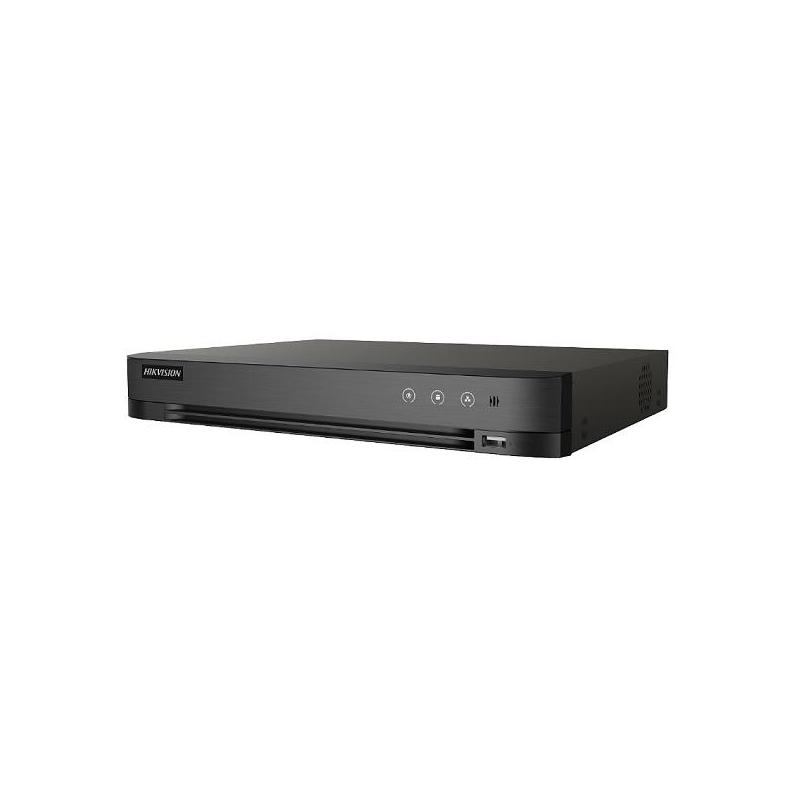 DVR 16 canale Turbo HD Hikvision iDS-7216HQHI-M1/S(C), 4MP, Acusense - deep learning-based motion detection 2.0 pentru toate canalele, clasificare dupa oameni si vehicule ( pana la 4 canale), reducerea alarmelor false cauzate de frunze si lumini, compresi