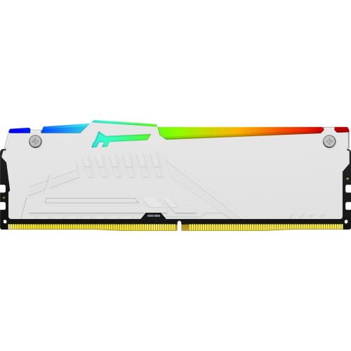 Memorie RAM Kingston, DIMM, DDR5, 32GB, 5600MHz, CL40, 1.35V, FURY Beast White, RGB