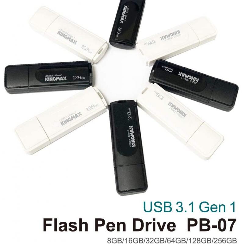 MEMORIE USB 3.2 Gen 1 KINGMAX  32 GB, cu capac, plastic, negru, 