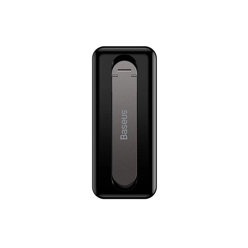 SUPORT Telefon Baseus Foldable Bracket, pliere 90 grade, rotire 360 grade, grosime 4mm, autoadeziv, negru 