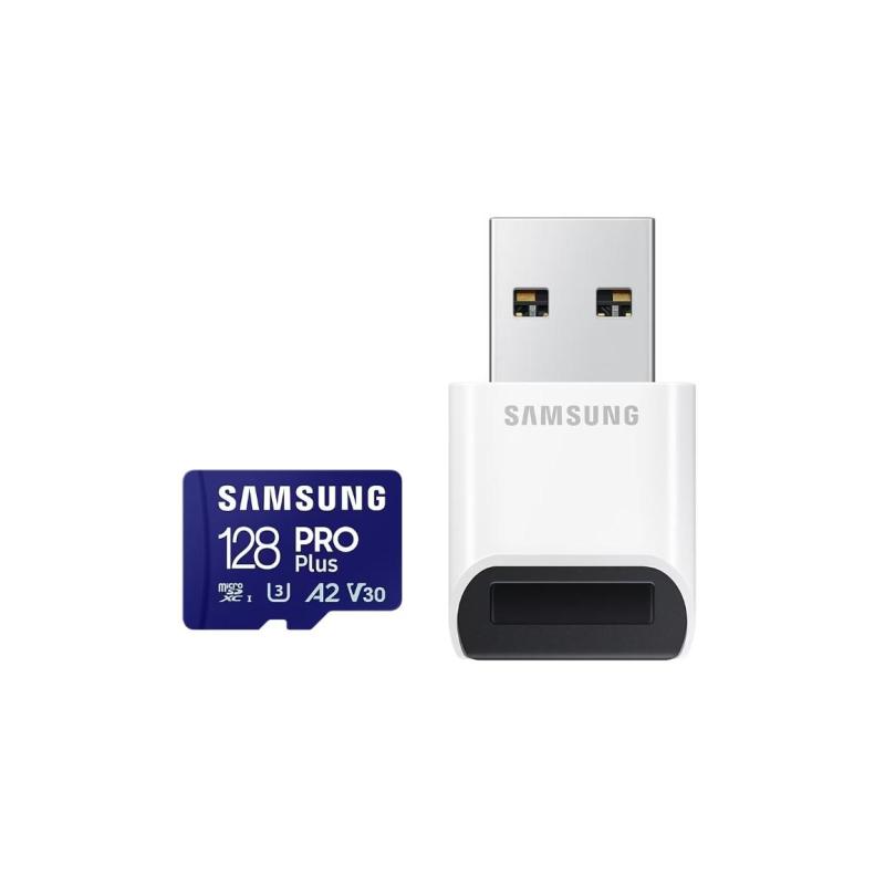 Card memorie Samsung microSD PRO Plus MB-MD128SB/WW 128GB + reader