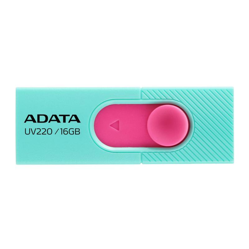 Memorie USB Flash Drive ADATA UV220 16Gb, USB 2.0, pink
