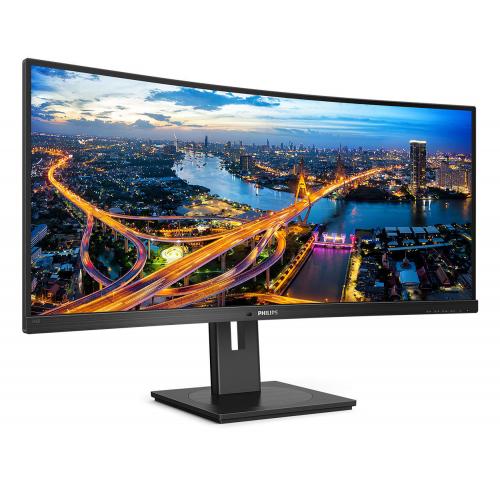 MONITOR Philips 346B1C 34 inch, Panel Type: VA, Backlight: WLED ,Resolution: 3440x1440, Aspect Ratio: 21:9, Refresh Rate:100Hz, Responsetime GtG: 5 ms, Brightness: 300 cd/m², Contrast (static): 3000:1,Contrast (dynamic): 80M:1, Viewing angle: 178/178, Col