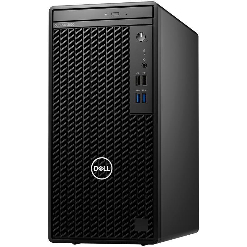 Dell Optiplex 3000 MT,Intel Core i5-12500(6 Cores/18MB/12T/3.0GHz to 4.6GHz),8GB(1X8)DDR4,256GB(M.2)NVMe PCIe SSD,DVD+/-,Intel Integrated Graphics,noWi-Fi,Dell Mouse MS116,Dell Keyboard KB216,Win11Pro,3Yr ProSupport