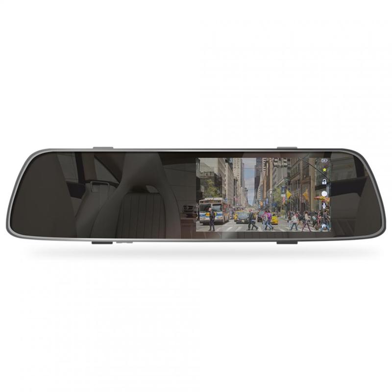 Camera auto DVR PNI Voyager S2000 Full HD incorporata in oglinda retrovizoare 1080P 170 grade, 5 inch, touchscreen IPS, aplicat pe oglinda retrovizoare si camera de mers inapoi 120 grade VGA, mod noapte, mod parcare, slot card, Full HD 12mp, Ecran LCD 5