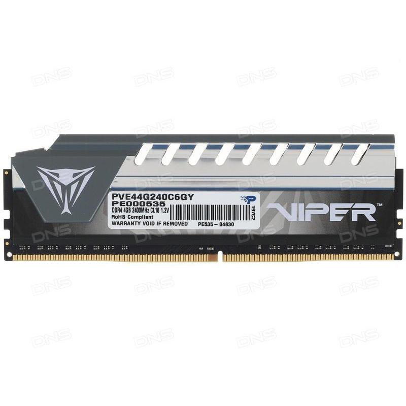 Memorie RAM Patriot Viper Elite, DIMM, DDR4, 4GB, CL16, 2400Mhz