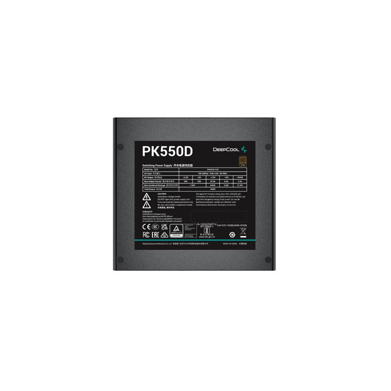 SURSA DeepCool, PK550D, 550W (real),120mm fan,2x PCI-E (6+2), 6xS-ATA,4Pin perif. x3 X!, 