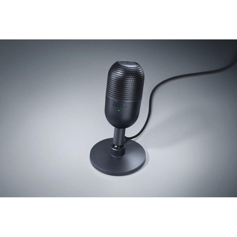 Microfon Razer Seiren V3 Mini Chroma RGB USB, frecventa raspuns 20 Hz - 20000 Hz, sensibilitate 110 dB (THD > 1% at 1 kHz), negru