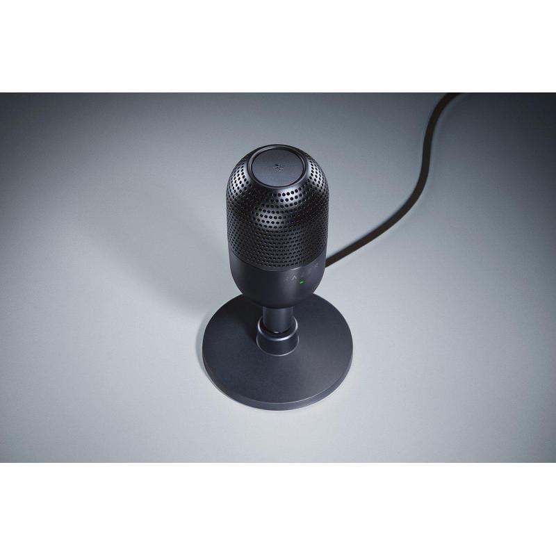Microfon Razer Seiren V3 Mini Chroma RGB USB, frecventa raspuns 20 Hz - 20000 Hz, sensibilitate 110 dB (THD > 1% at 1 kHz), negru
