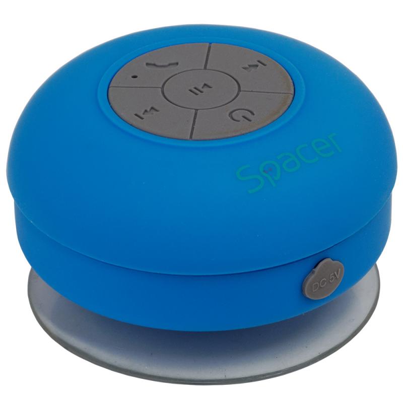 Boxa Spacer DUCKY-BLU portabila, 3W RMS, control volum, acumulator 300mAh, microfon incorporat, incarcare USB, waterproof, albastru