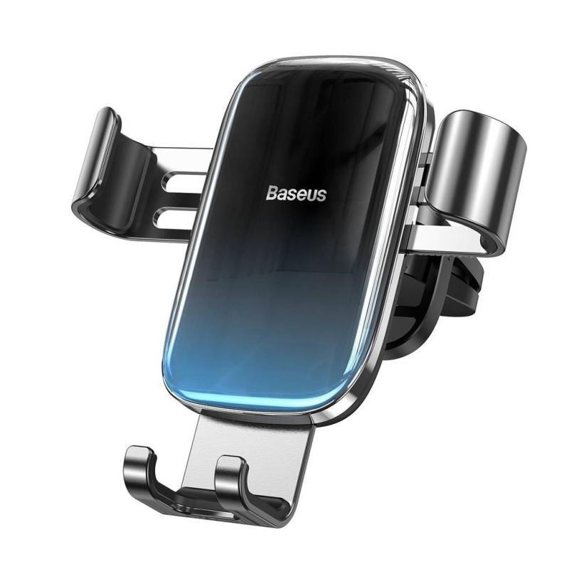 SUPORT AUTO Baseus Glaze Gravity pt. SmartPhone, fixare grila ventilatie, negru 