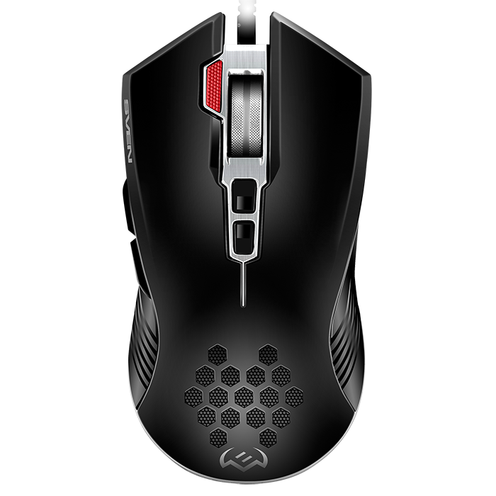 SVEN RX-G820 up to 4800 DPI; Soft Touch; Braided cable; Gaming software; 2 extra buttons; Lighting; Dpi switch button