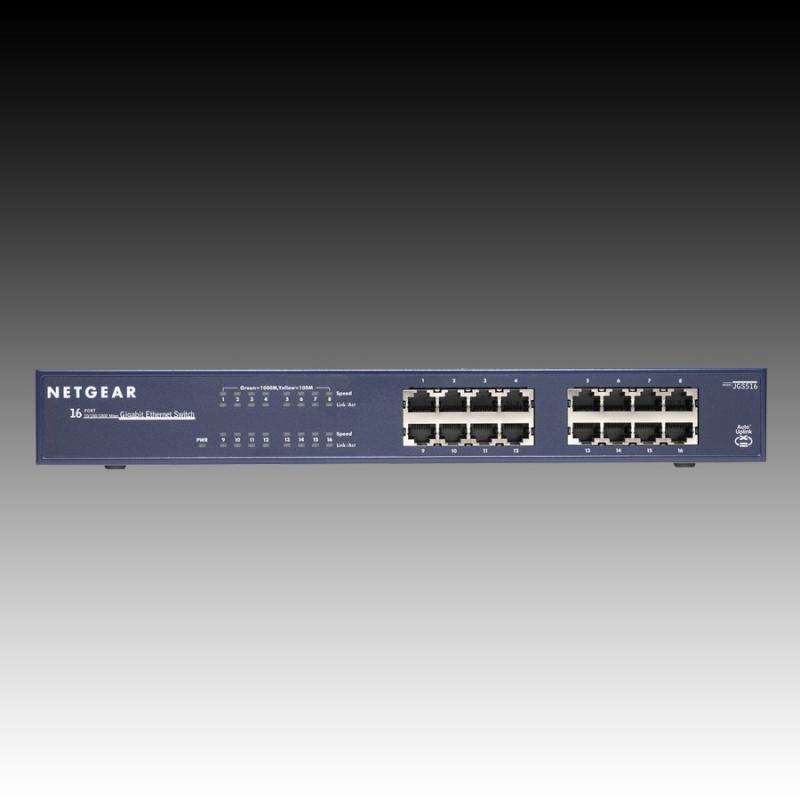 Switch NETGEAR 16 x 10/100/1000 Ethernet Switch Rack-mountable