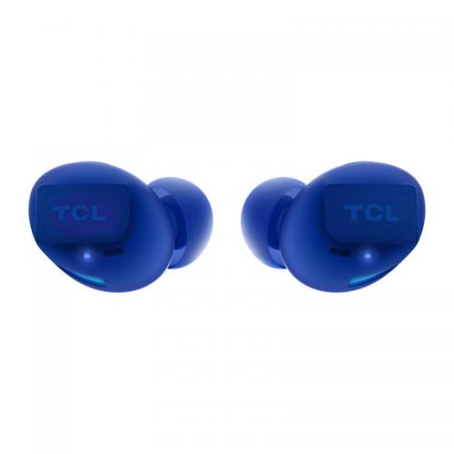 TCL In-Ear True Wireless Bluetooth Headset, Frequency of response 9-22K, Sensitivity 100 dB, Driver Size 5.8mm, Impedence 13 Ohm, Max power input 20mW, Playtime 6.5h/26h, IPX4, Bluetooth 5.0, A2DP, AVRCP, HFP, HS, USB-C, Color Ocean Blue