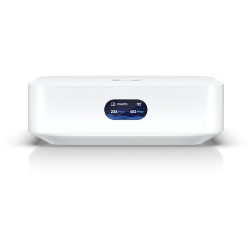 Ubiquiti UX-EU UniFi Cloud Gateway and WiFi 6 access point that runs UniFi Network. Powers an entire network or simply meshes as an access point Built-in WiFi6 (2x2 MIMO), 140 m² (1,500 ft²) single-unit coverage, 60+ connected WiFi devices, GbE RJ4