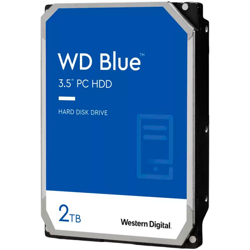 HDD Desktop WD Blue 2TB CMR, 3.5'', 64MB, 5400 RPM, SATA