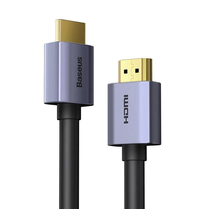 CABLU video Baseus High Definition Graphene, HDMI (T) la HDMI (T), versiunea 2.0, rezolutie maxima 4K UHD (3840 x 2160) la 60 Hz, conectori auriti, 1m, negru 